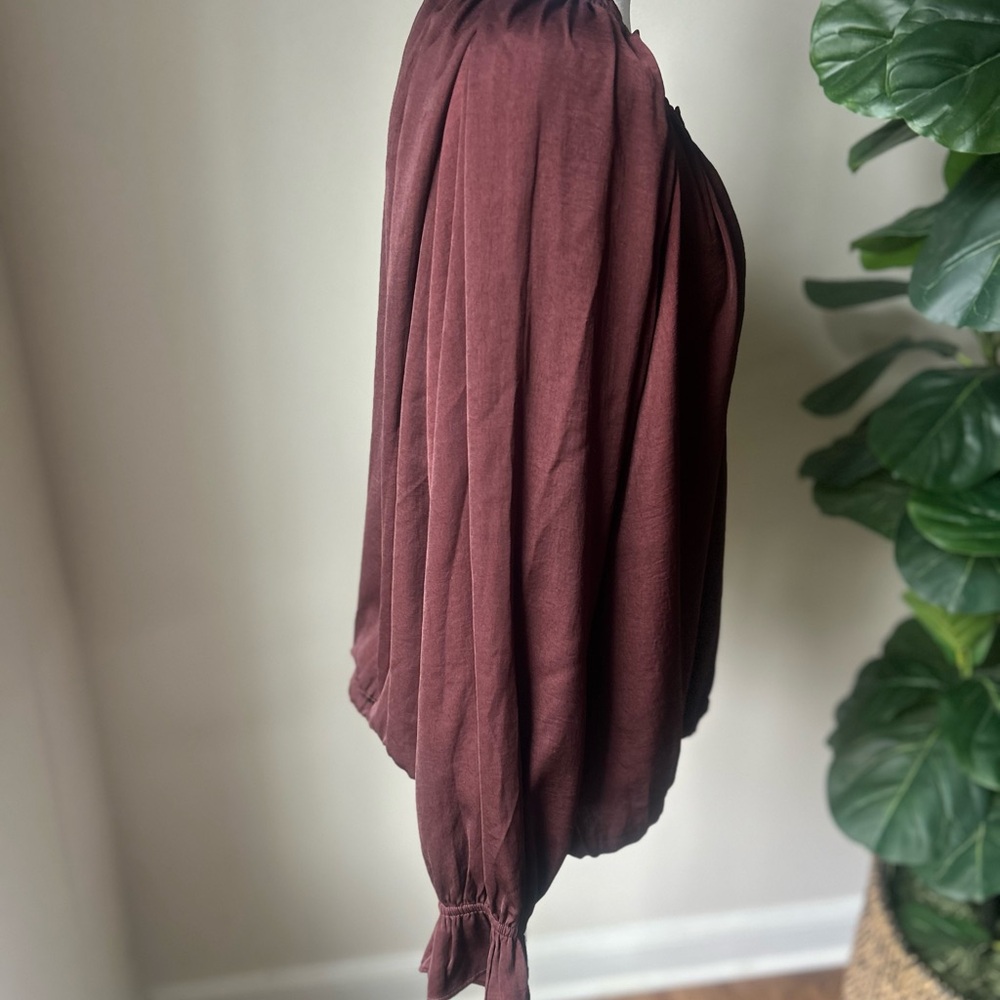 Banana Republic Rich Brown Blouse - Picture 3 of 16